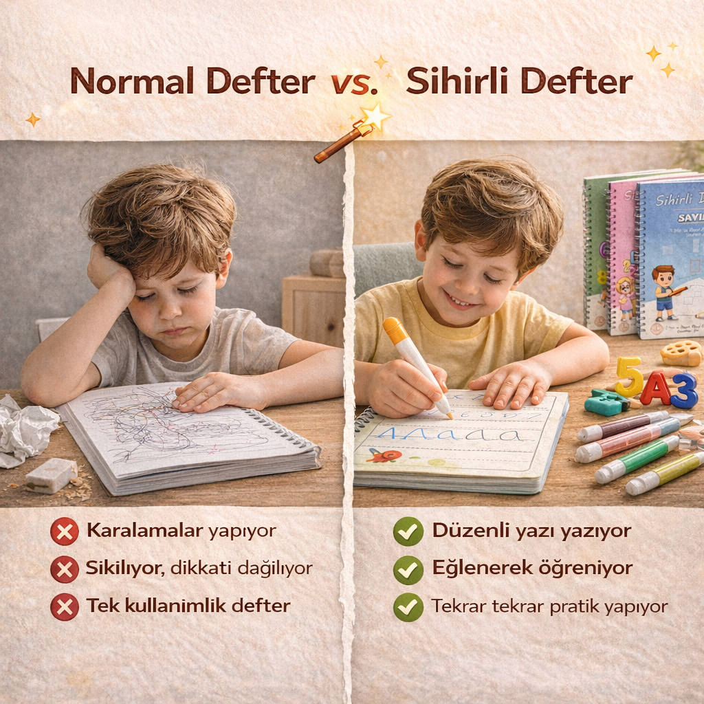 Sihirlidefterler Magic Learn Yazı ve Gelişim Seti