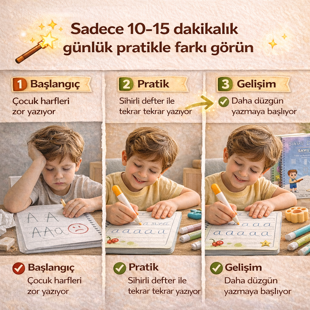 Sihirlidefterler Magic Learn Yazı ve Gelişim Seti
