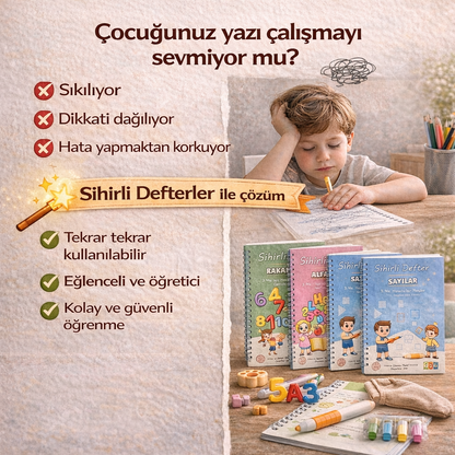 Sihirlidefterler Magic Learn Yazı ve Gelişim Seti