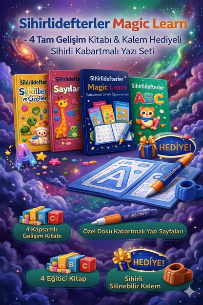 Sihirlidefterler Magic Learn Yazı ve Gelişim Seti