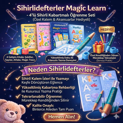 Sihirlidefterler Magic Learn Yazı ve Gelişim Seti